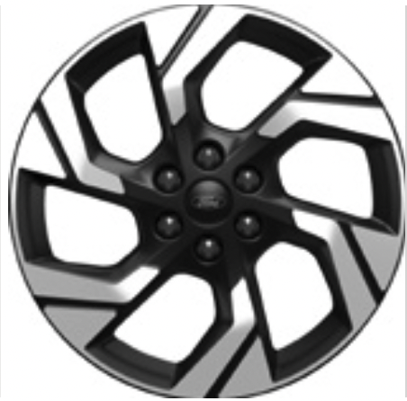 <b> Leichtmetallräder 7,5 J x 19 </b> <br> m Active Design in Absolute Black mit 235/50 R19 111/109T Reifen